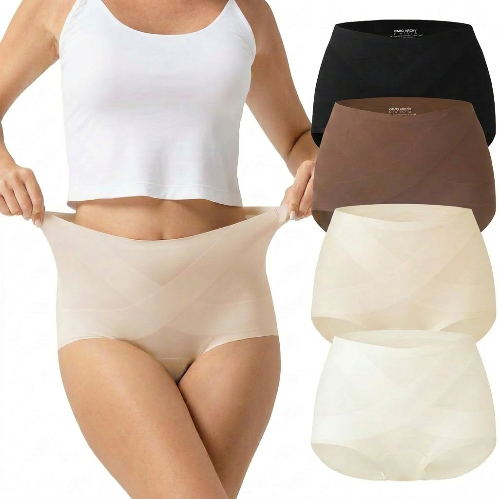 HELD BASICS Seamless Tummy Compression Panties (4-Pack)